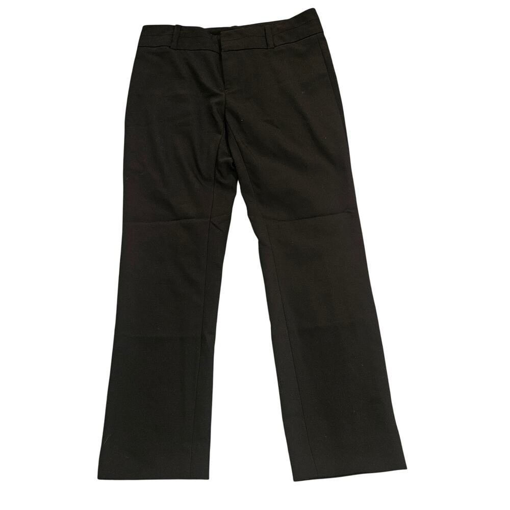 Calvin Klein Black Dress Pants Women Size 2 Straight Leg Career Office Trousers